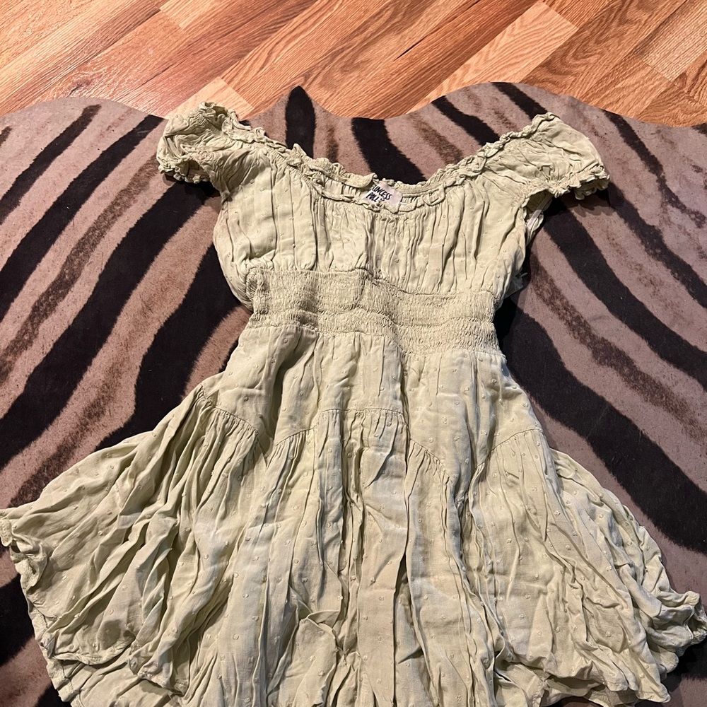 Princess Polly Light Green Mini Dress